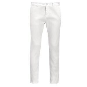 SOLS Mens Jules Chino Pants / White